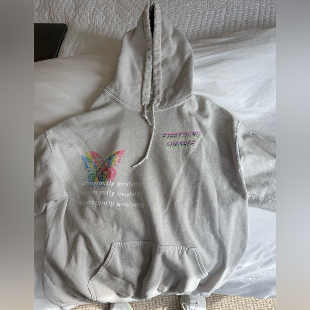 Urban Outfitters Neon Riot “Everything Changes” Hoodie Size Medium